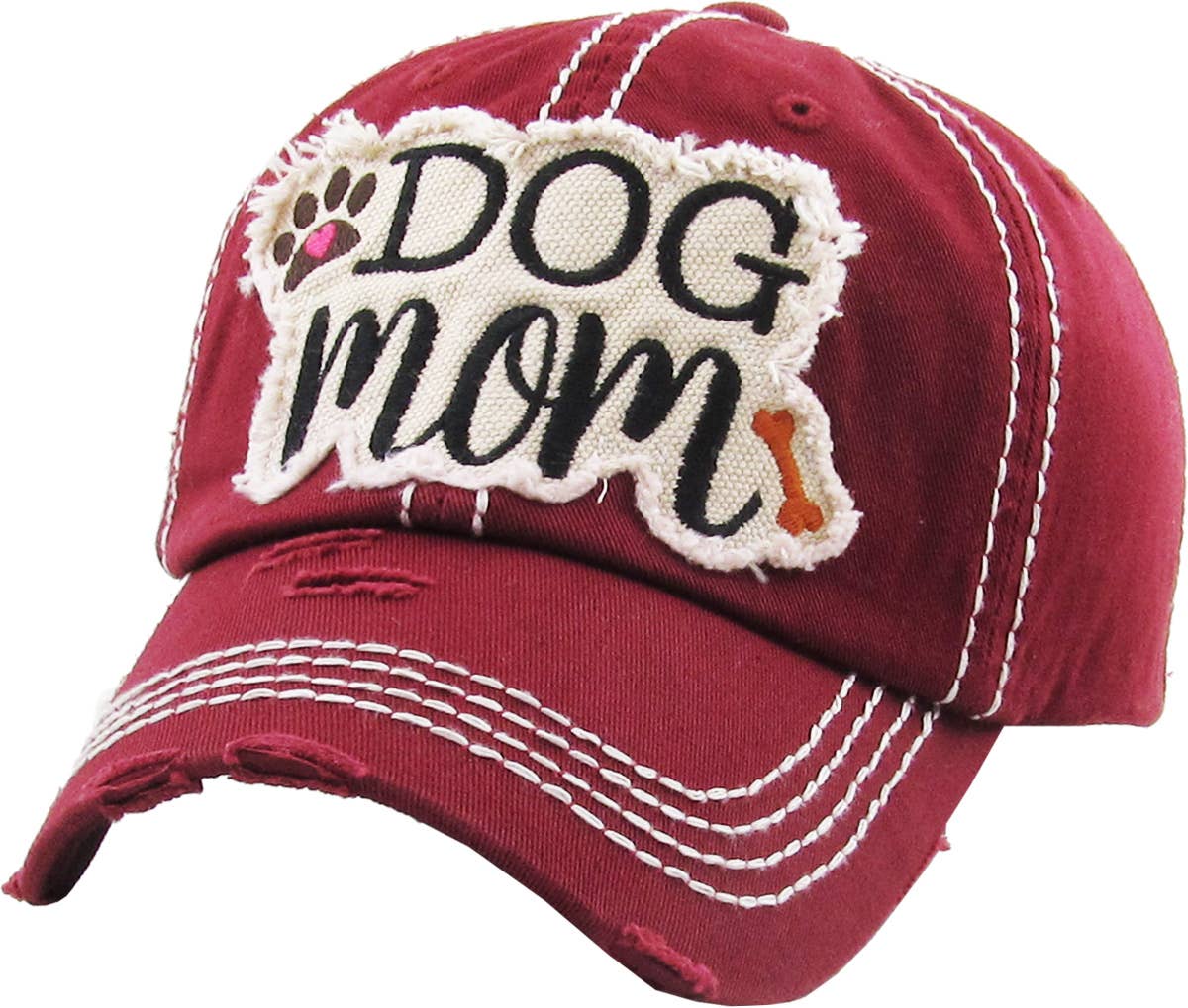 DOG MOM WASHED VINTAGE BALLCAP