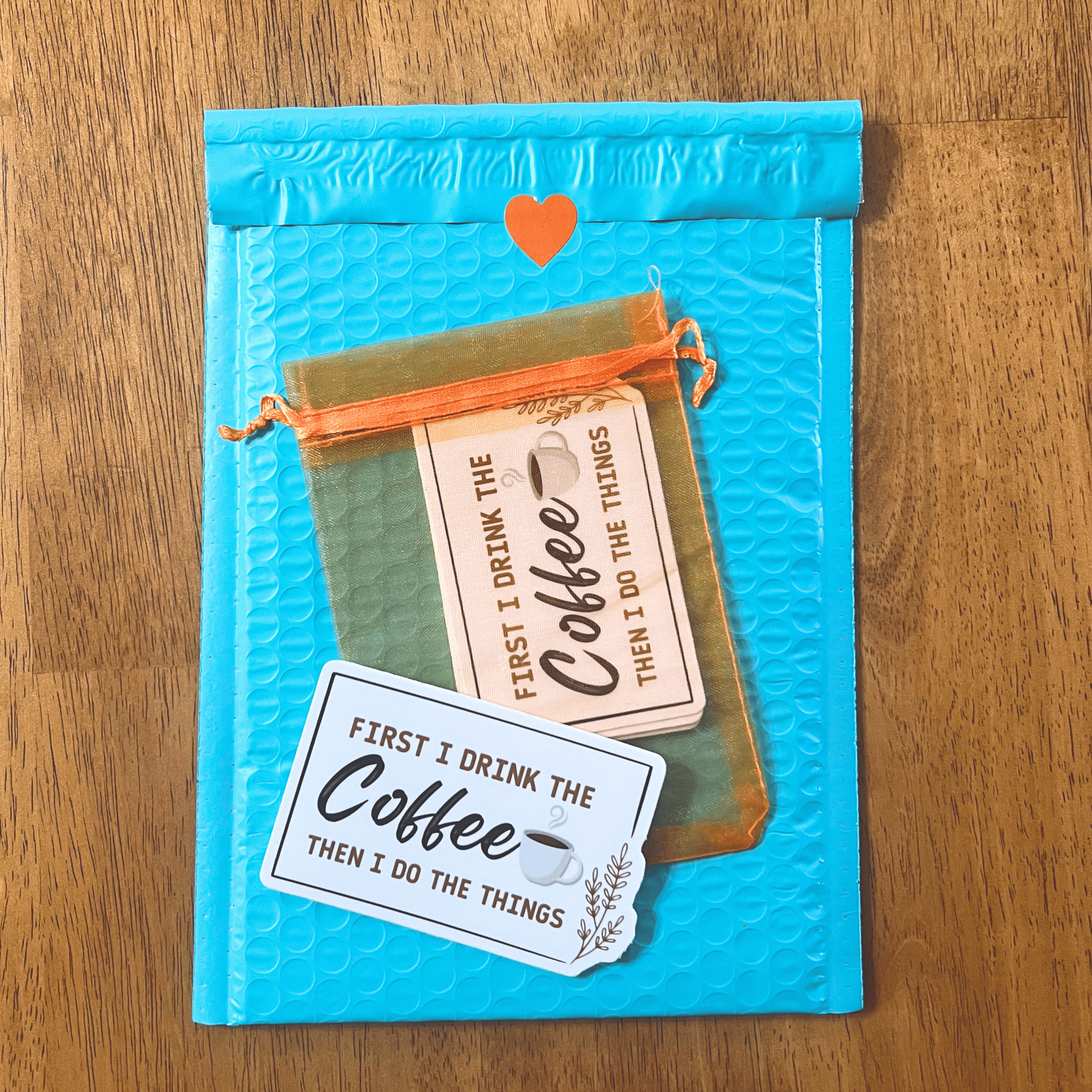 First I Drink The Coffee, Waterproof Sticker