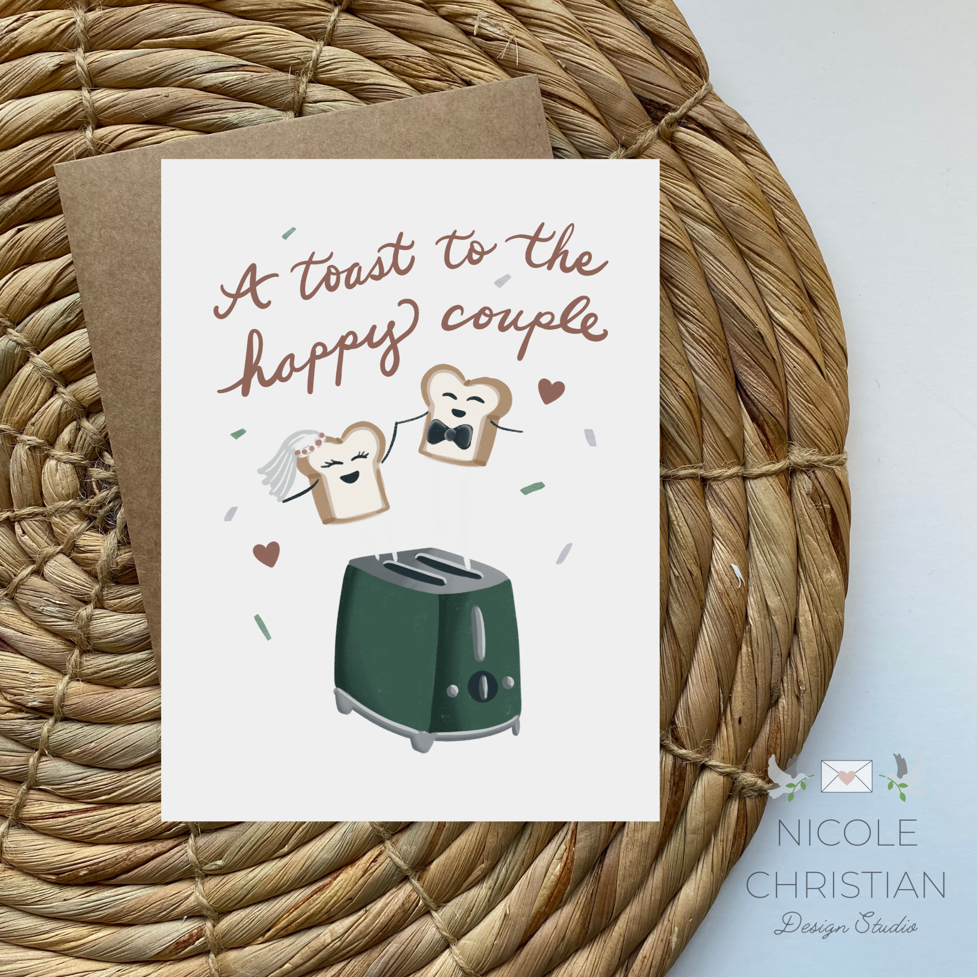 "A Toast to the happy couple" - Greeting Card image 0