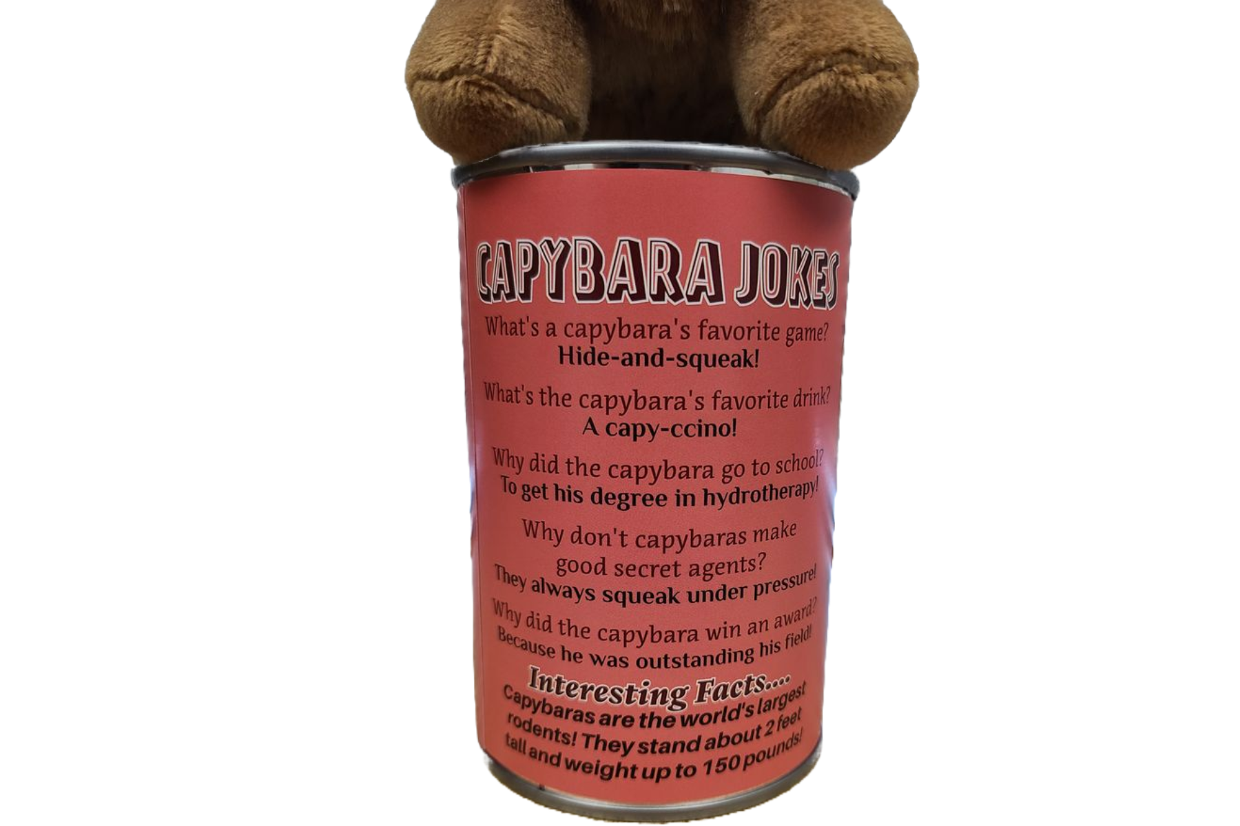 Steve the Canned Capybara Plush