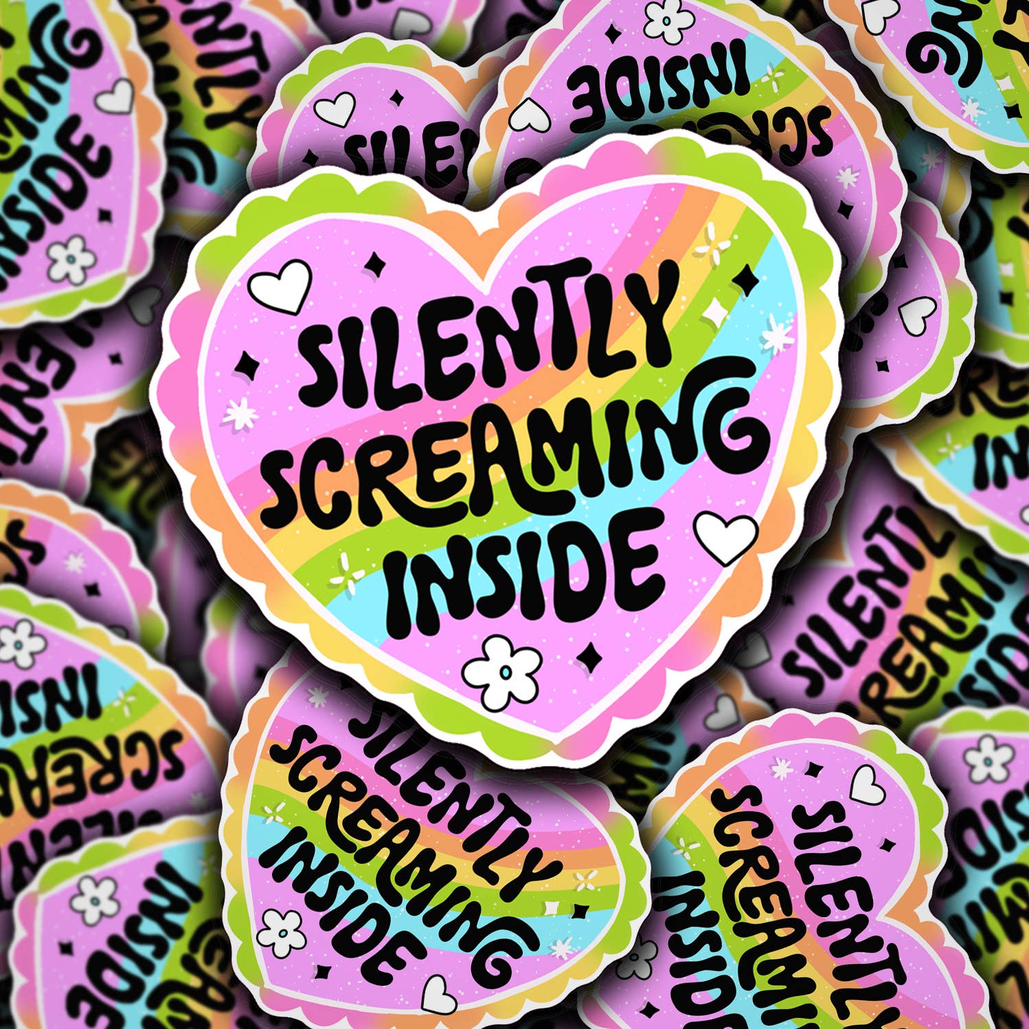 Silently Screaming Inside - Vinyl Sticker