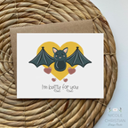 I’m batty for you - Halloween greeting card image 0
