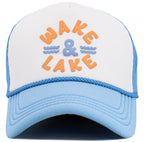 Wake and Lake Foam Trucker Mesh Cap