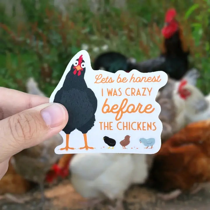 lets be honest chickens sticker