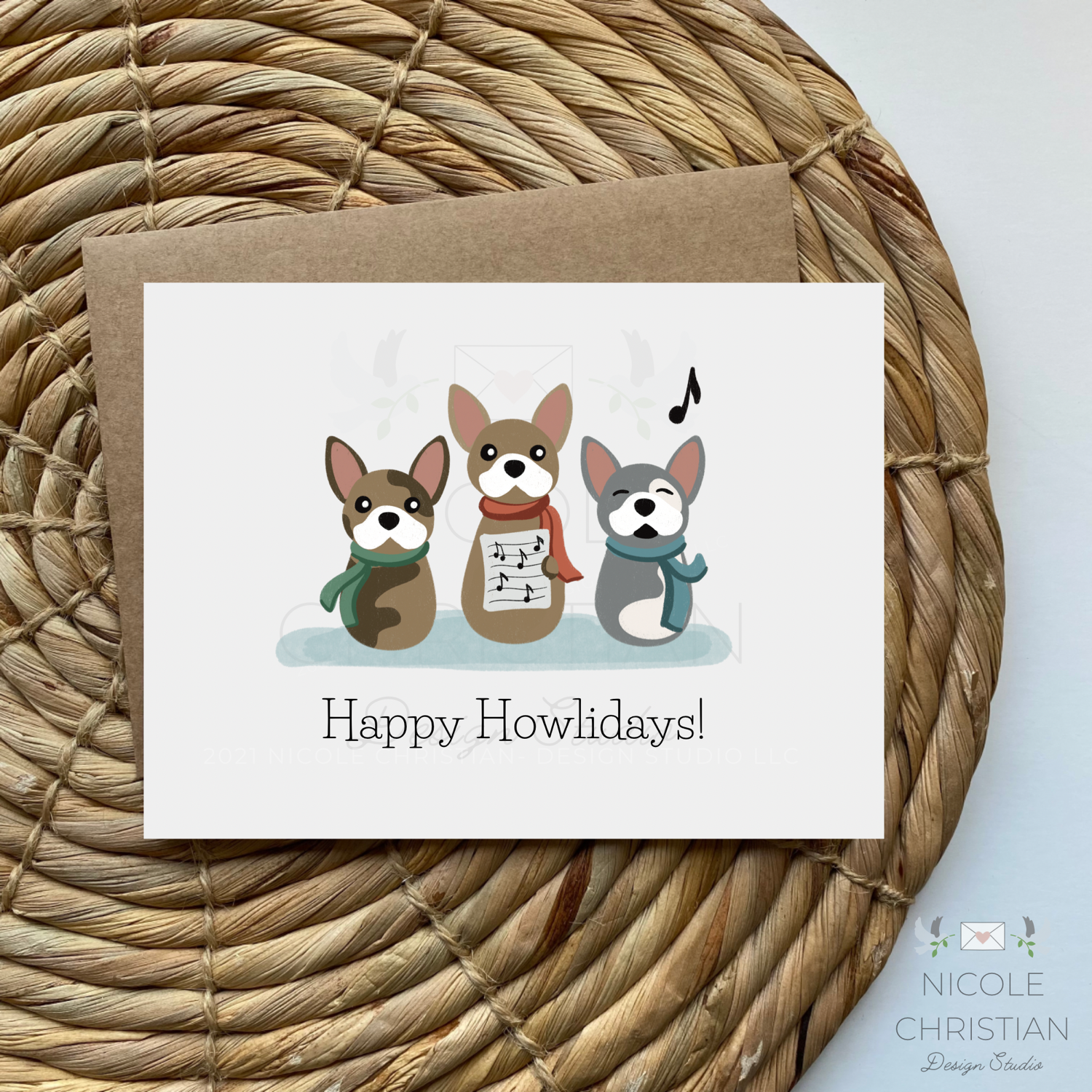 Happy “Howlidays” - Greeting card  image 0