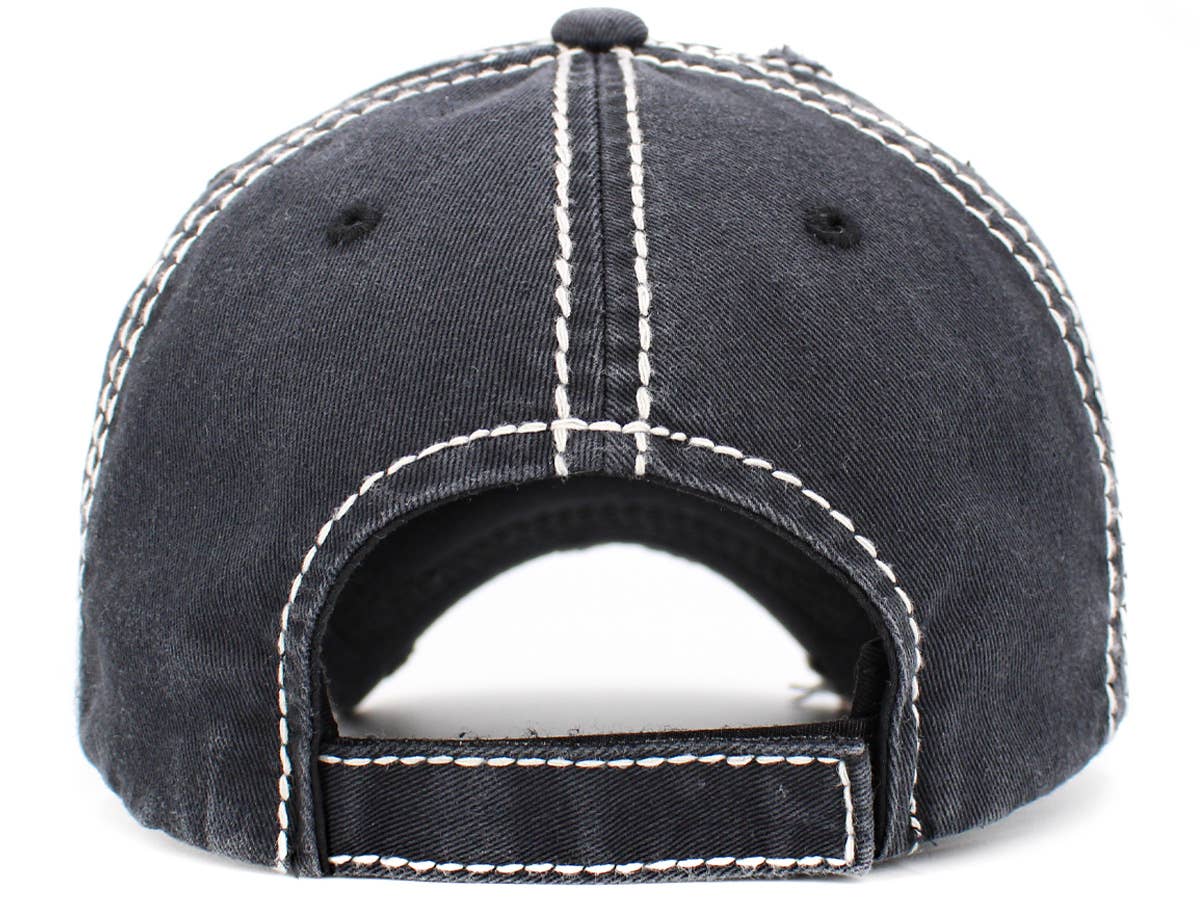 Dog Mom Leopard Washed Vintage Ballcap