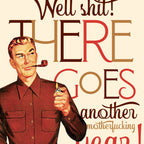 ANOTHER YEAR cool birthday card for men