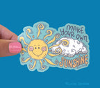 Make Your Own Sunshine, Sun & Cloud, Kindness Vinyl Sticker