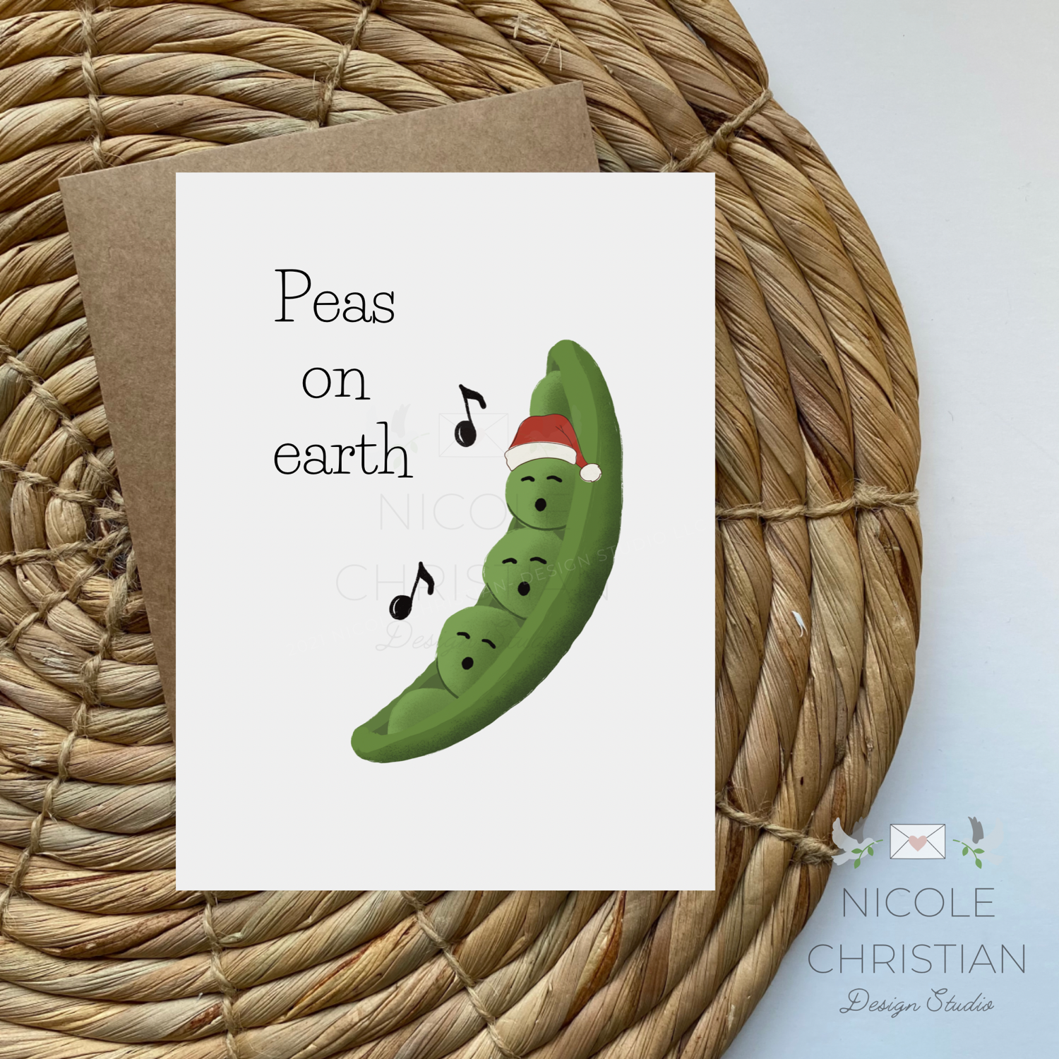 “Peas” on earth Holiday Card image 0