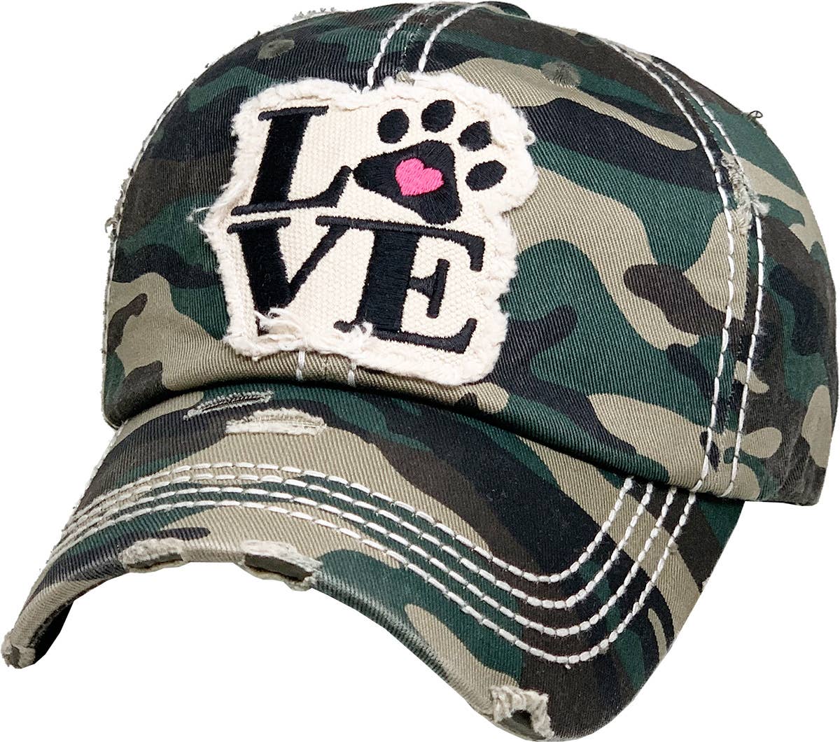 Paw Love Vintage Ballcap
