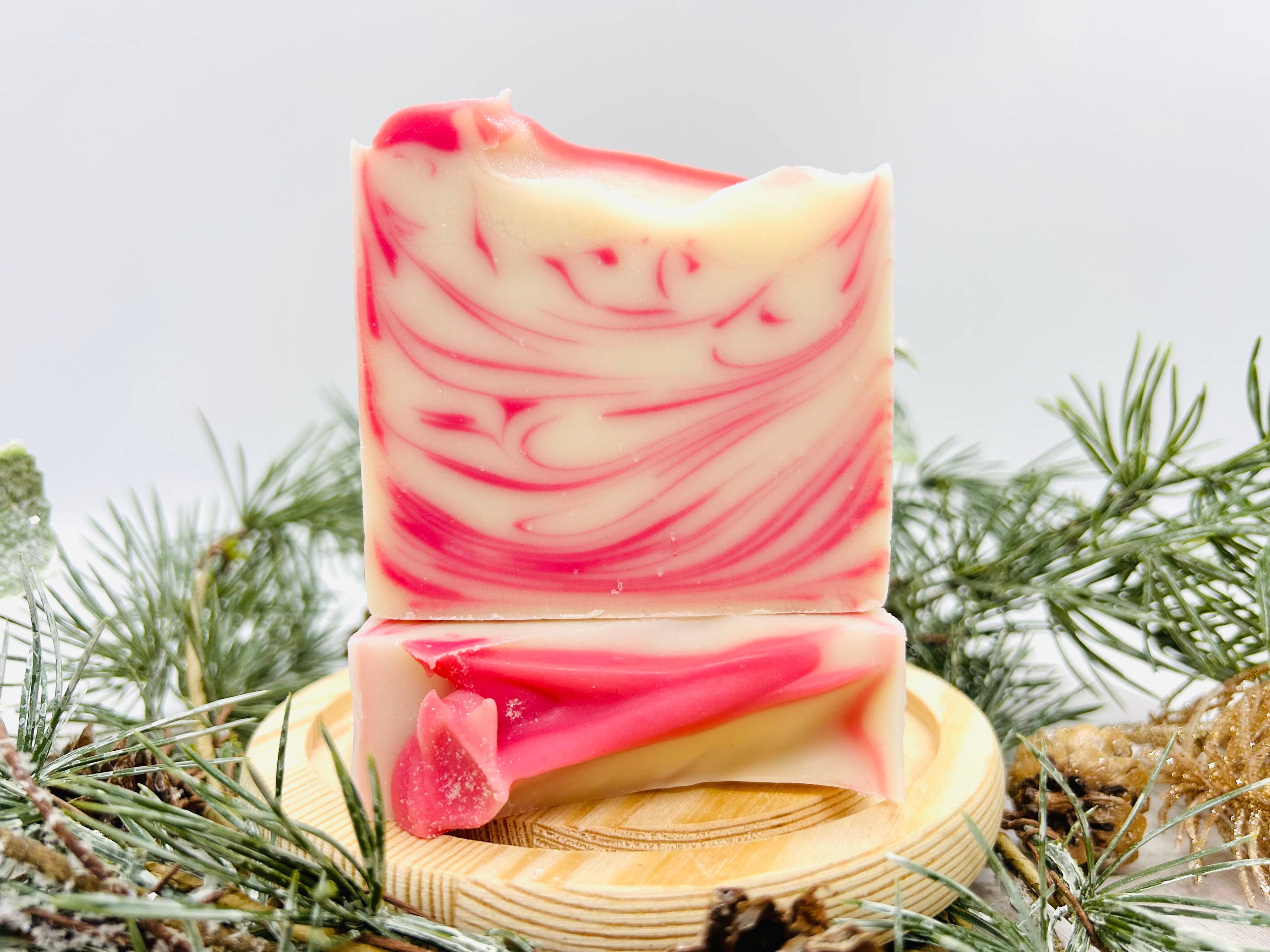 Peppermint Frost Handmade Soap Bar VEGAN Winter