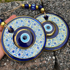 Blue Large Evil Eye Wall Hanging, Home Protection Gift