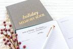 Holiday Memory Book & Family Keepsake | Memory Scrapbook