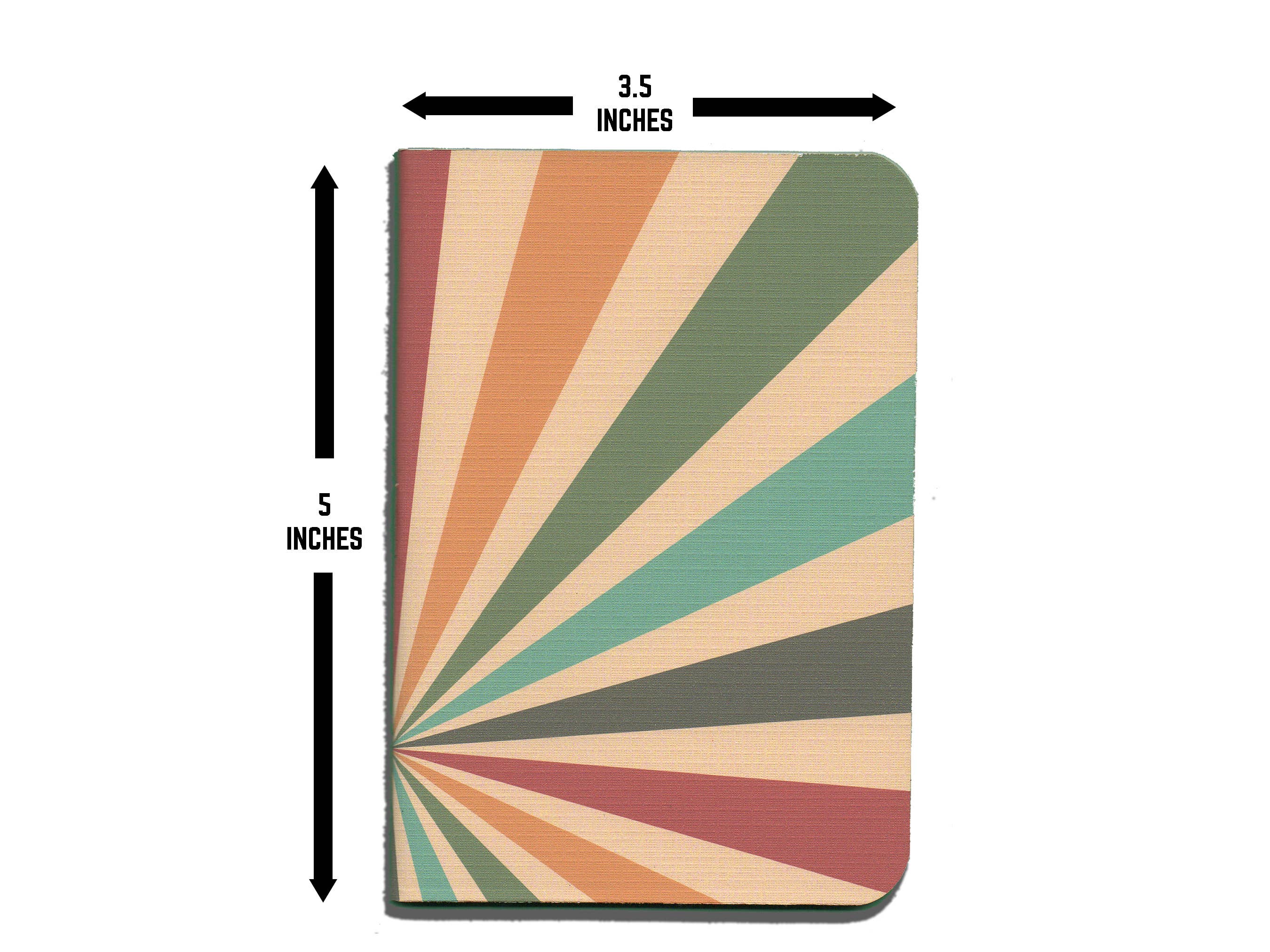 Retro Color Sunburst Pocket Notebook