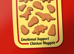 Emotional Support Nuggets Sticker