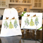 Single Flour Sack Towel U34-426 Herb & Oil