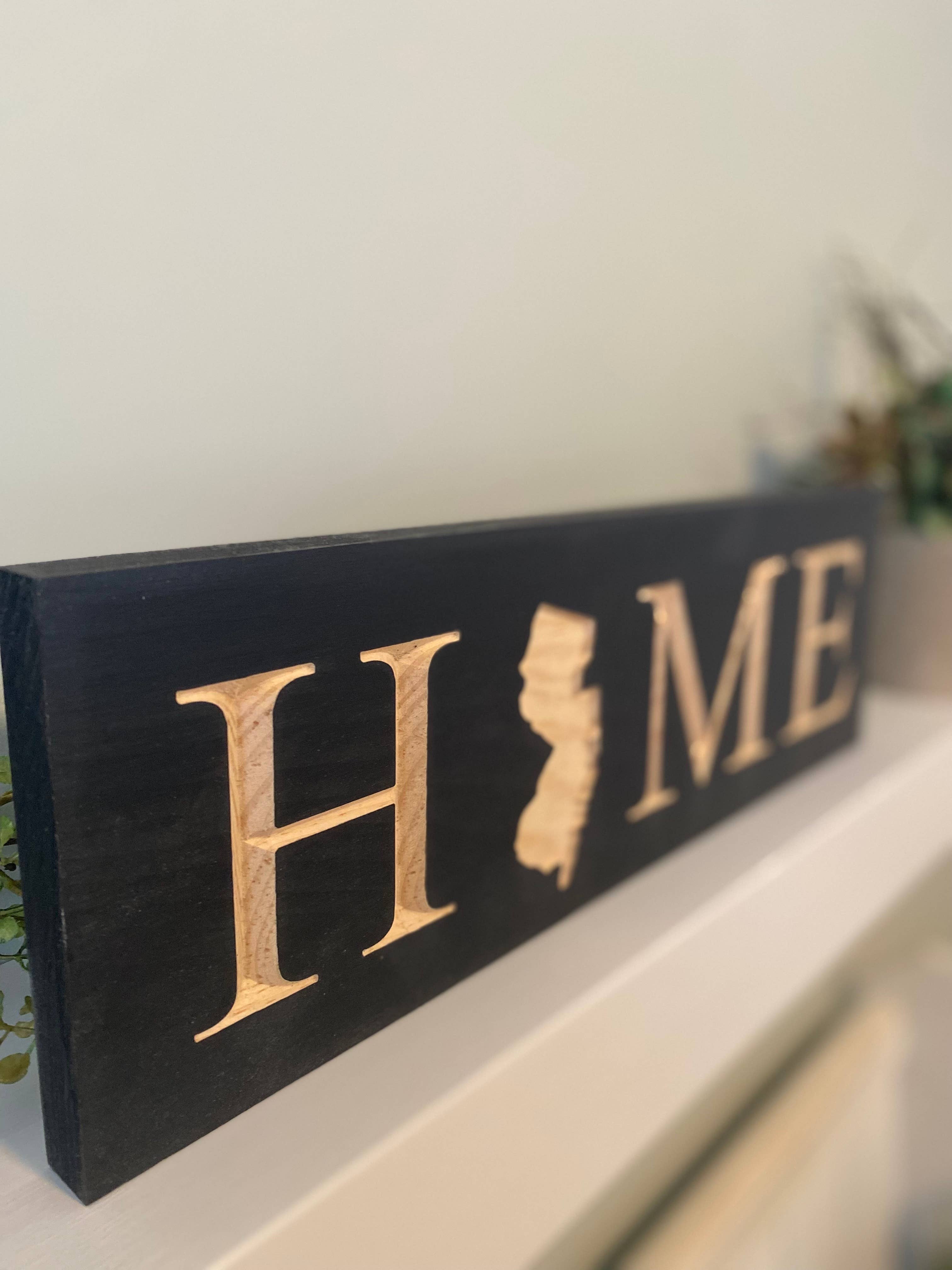 New Jersey "Home" Sign